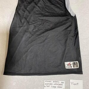 Reversible black & white Allison Athletic tank top size Large. SKU500#gymwear